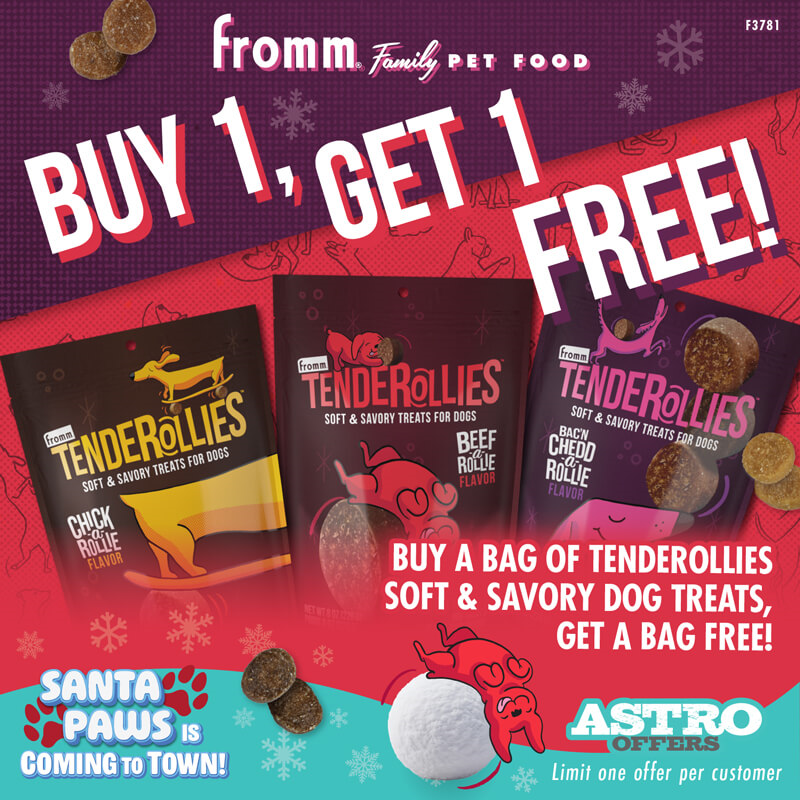 Astro | Fromm | Buy 1, Get 1 FREE on Tenderollies Dog Treats