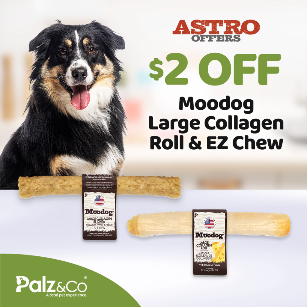 Astro | Palz&Co | $2.00 OFF MooDog Large Collagen Rolls