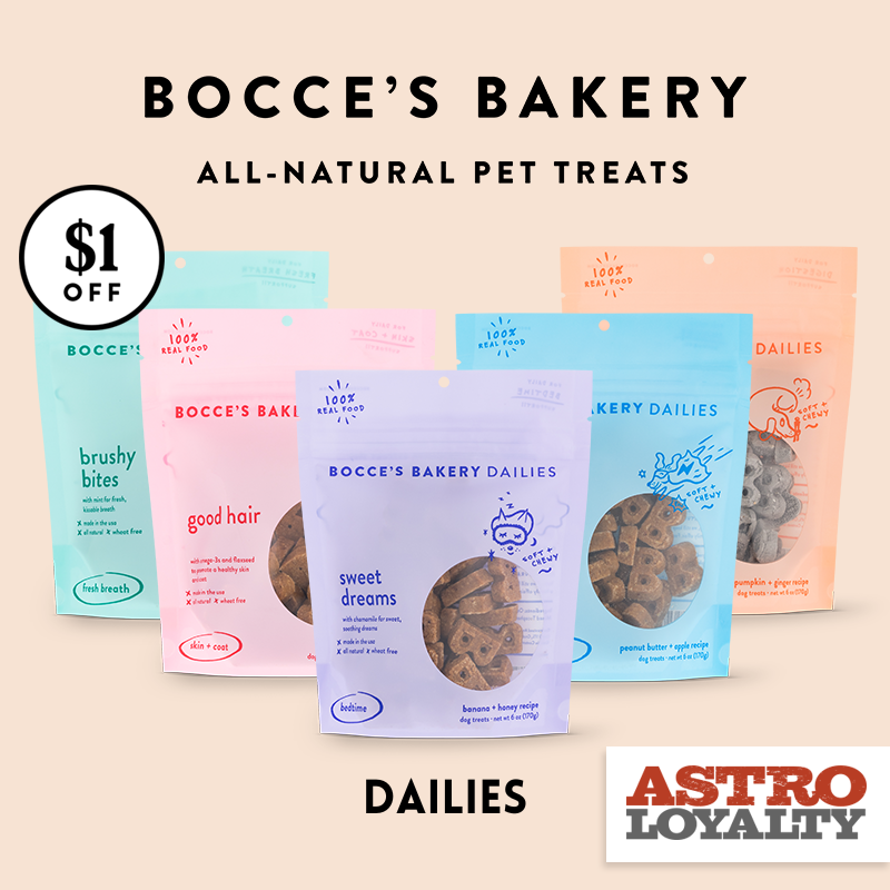 Astro | Bocce's Bakery | $1.00 OFF Bocce's Dailies