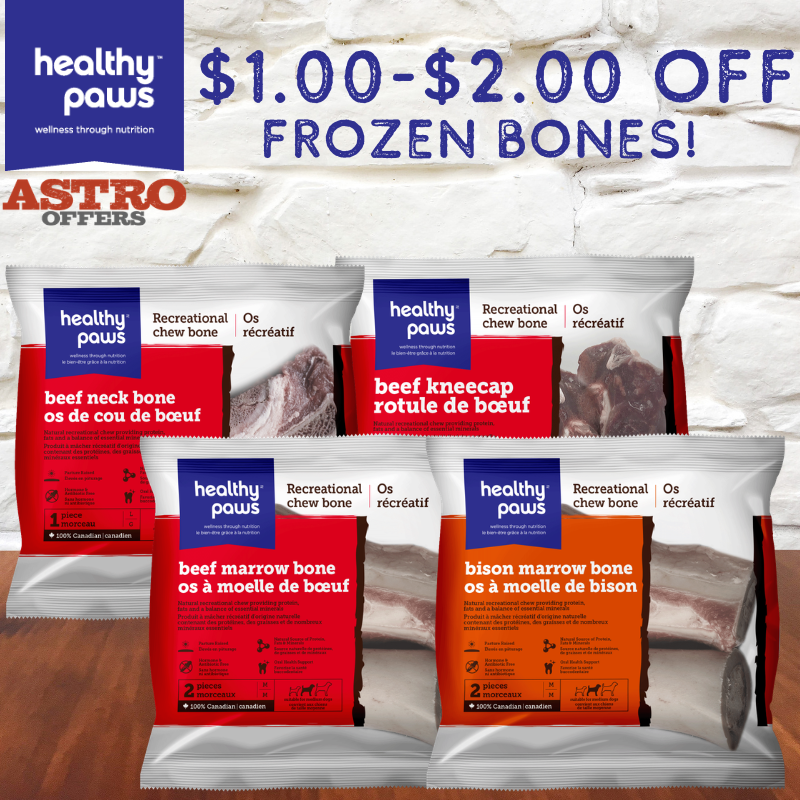 Astro | Healthy Paws | Dollars OFF Frozen Recreational Bones