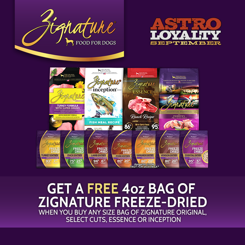 Astro | Zignature | FREE Freeze-Dried with Purchase of Dry Dog Food