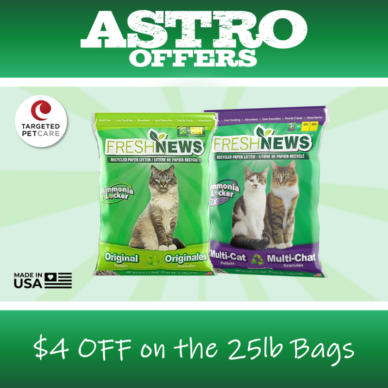 Astro | Fresh News | $4.00 OFF 25lb Bags