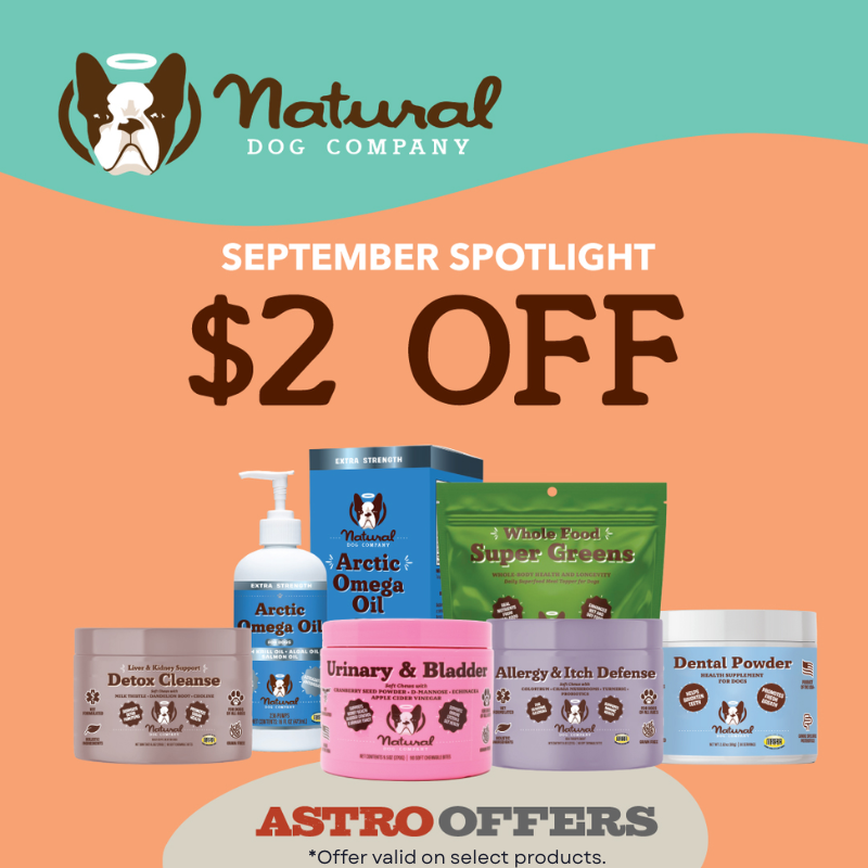 Astro | Natural Dog Company | $2.00 OFF Select Supplements