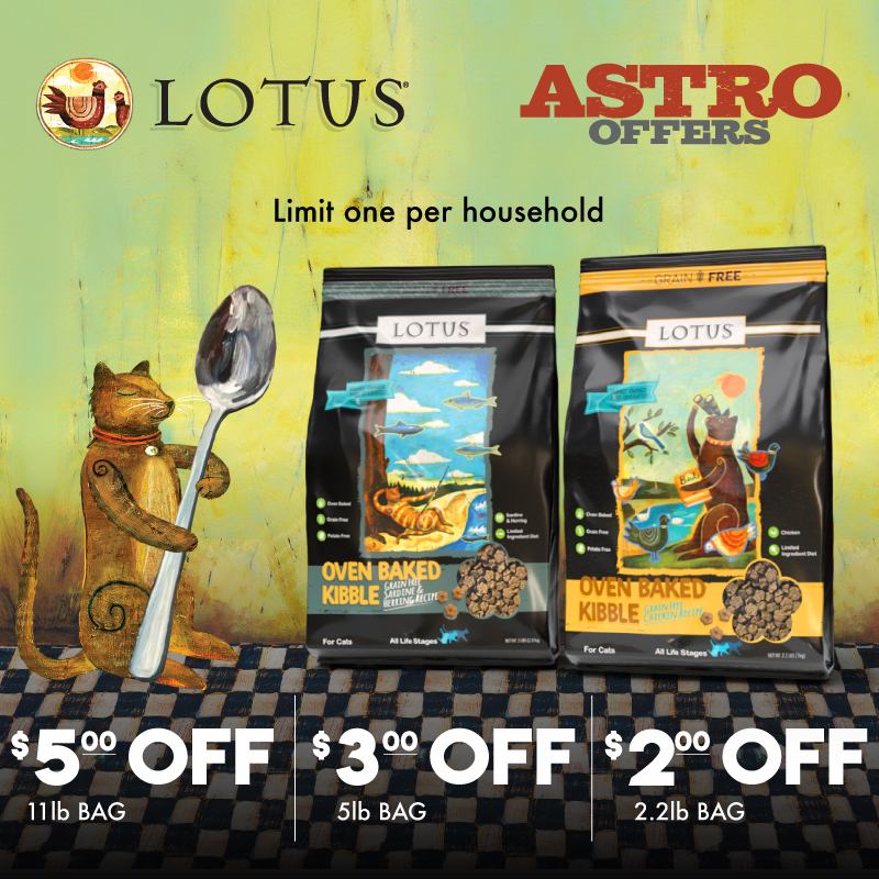 Astro | LOTUS | Dollars OFF Oven-Baked Cat Kibble
