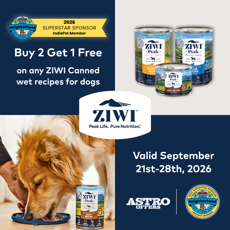 Astro | ZIWI | Neighborhood Pet Store Day | Buy 2, Get 1 FREE on Canned Dog Recipes