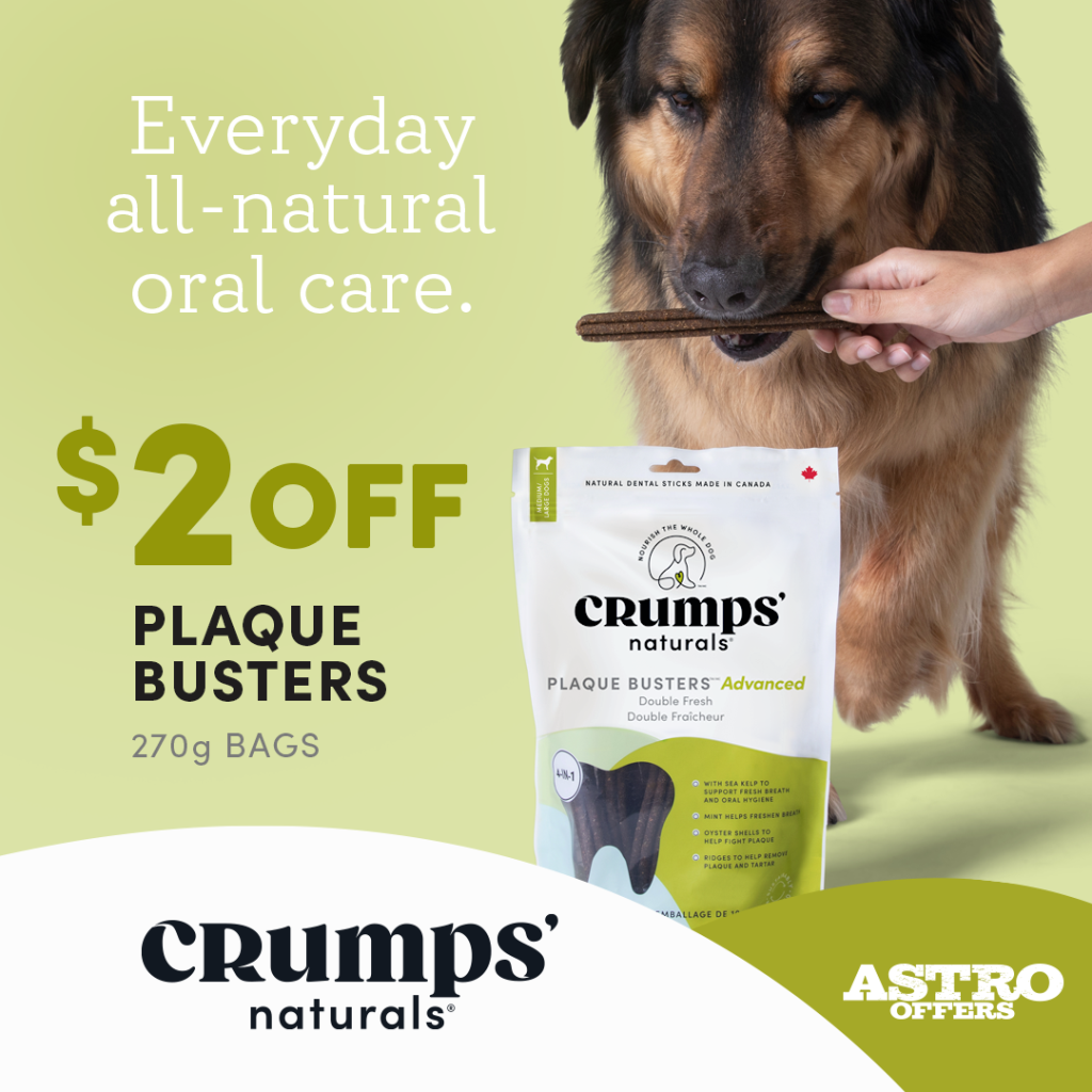 Astro | Crumps' Naturals | $2.00 OFF Plaque Buster 10-Packs