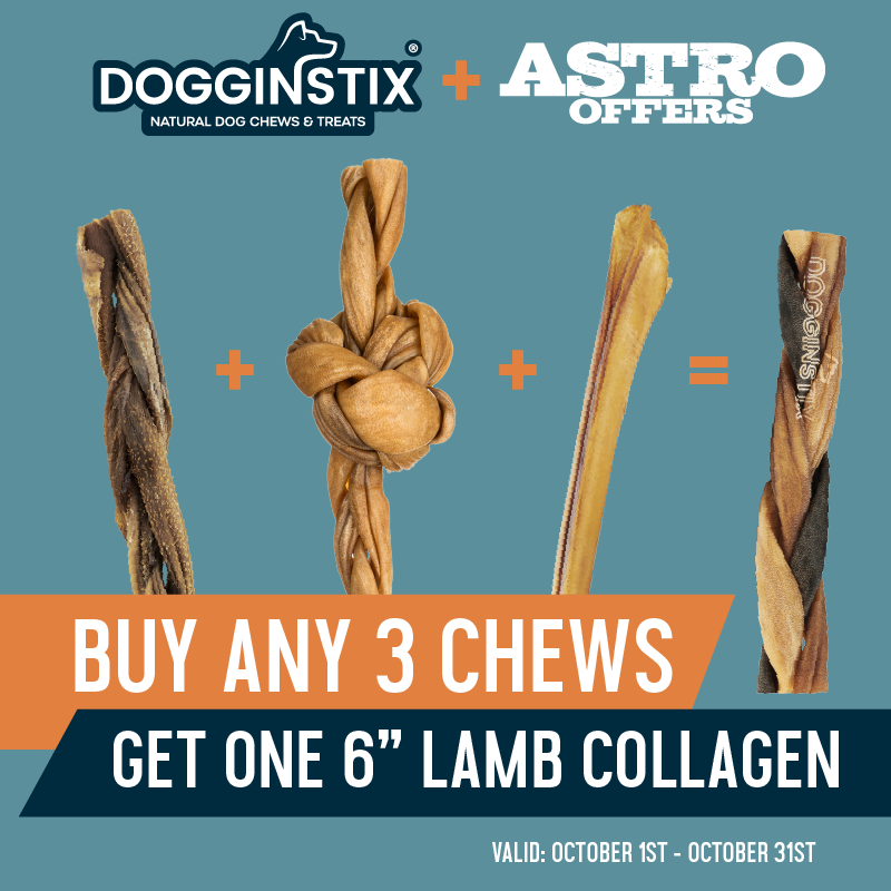 Astro | Dogginstix | FREE 6in Lamb Collagen with Qualifying Purchase