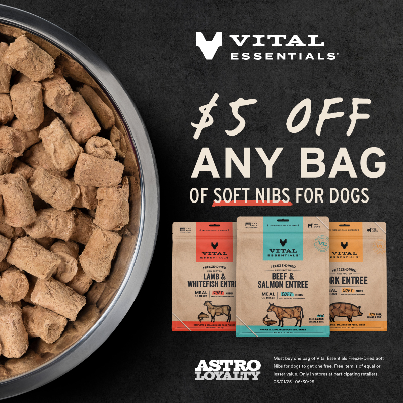 Astro | Vital Essentials | $5.00 OFF Soft Nibs for Dogs
