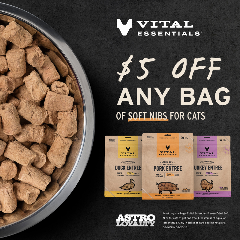 Astro | Vital Essentials | $5.00 OFF Soft Nibs for Cats