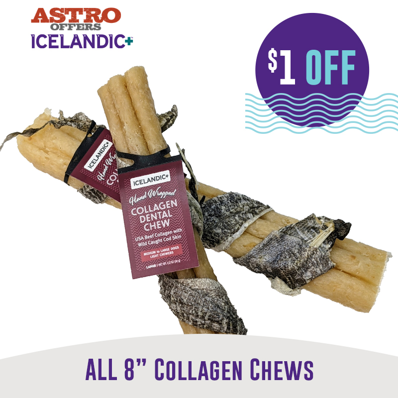 Astro | Icelandic+ | $1.00 OFF Select Collagen Chews 