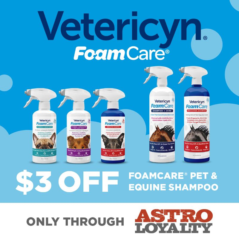 Astro | Vetericyn | $3.00 OFF FoamCare Shampoo
