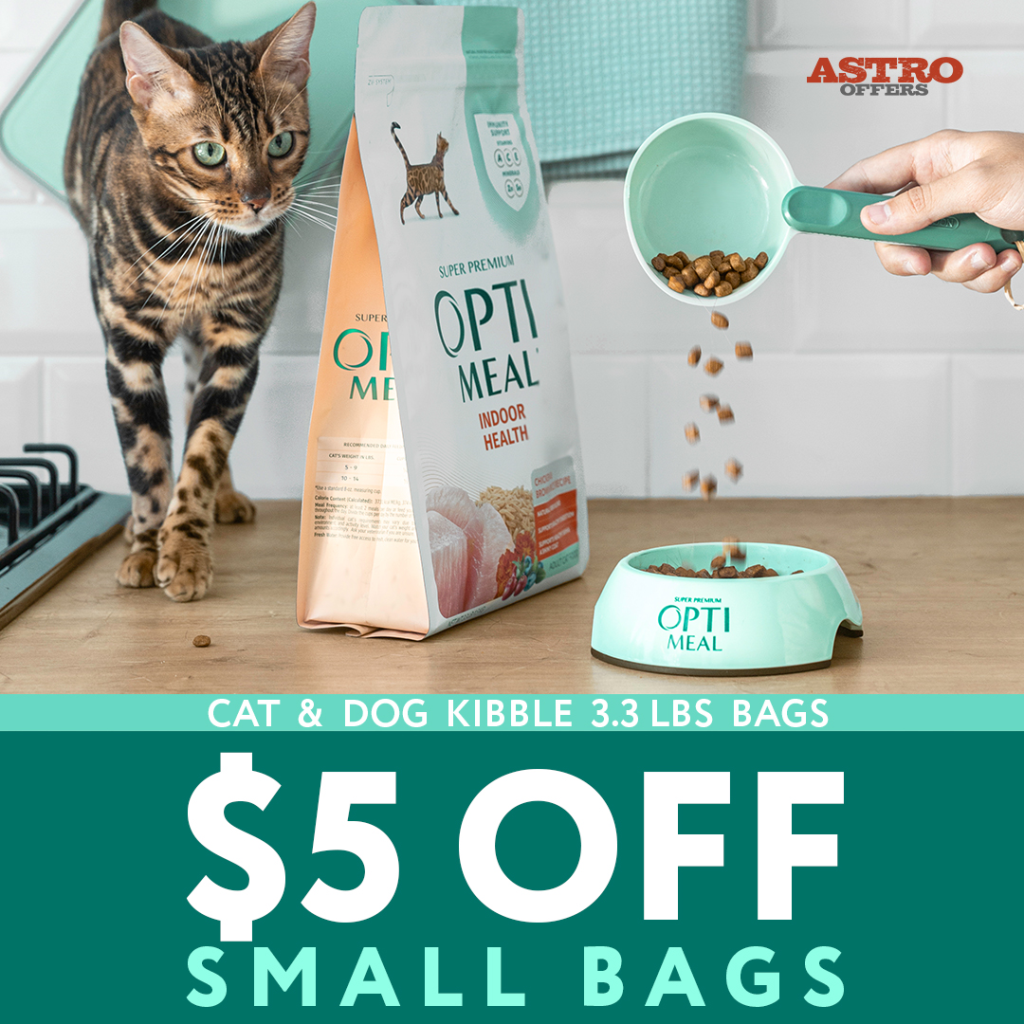 Astro | Optimeal | $5.00 OFF Small Kibble Bags