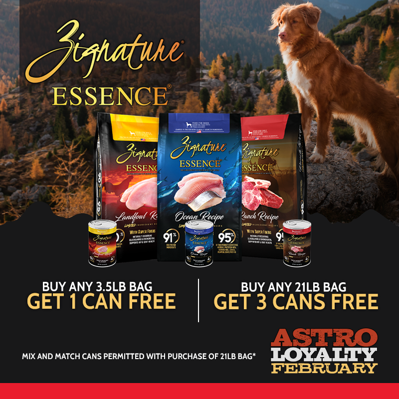 Astro | Zignature Essence | Buy a 3.5lb Bag, Get 1 Can FREE