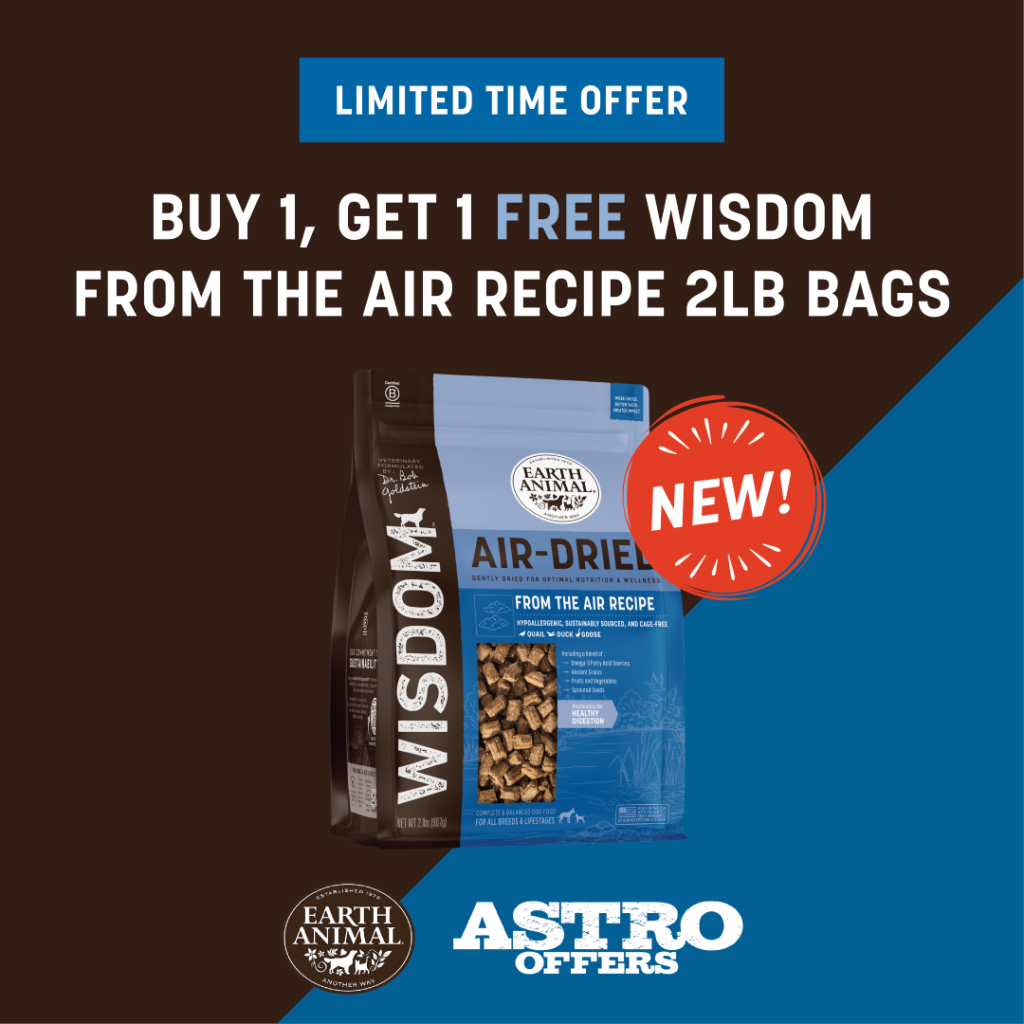 Astro | Earth Animal | Buy 1, Get 1 FREE on NEW Wisdom From The Air 2lb Bags