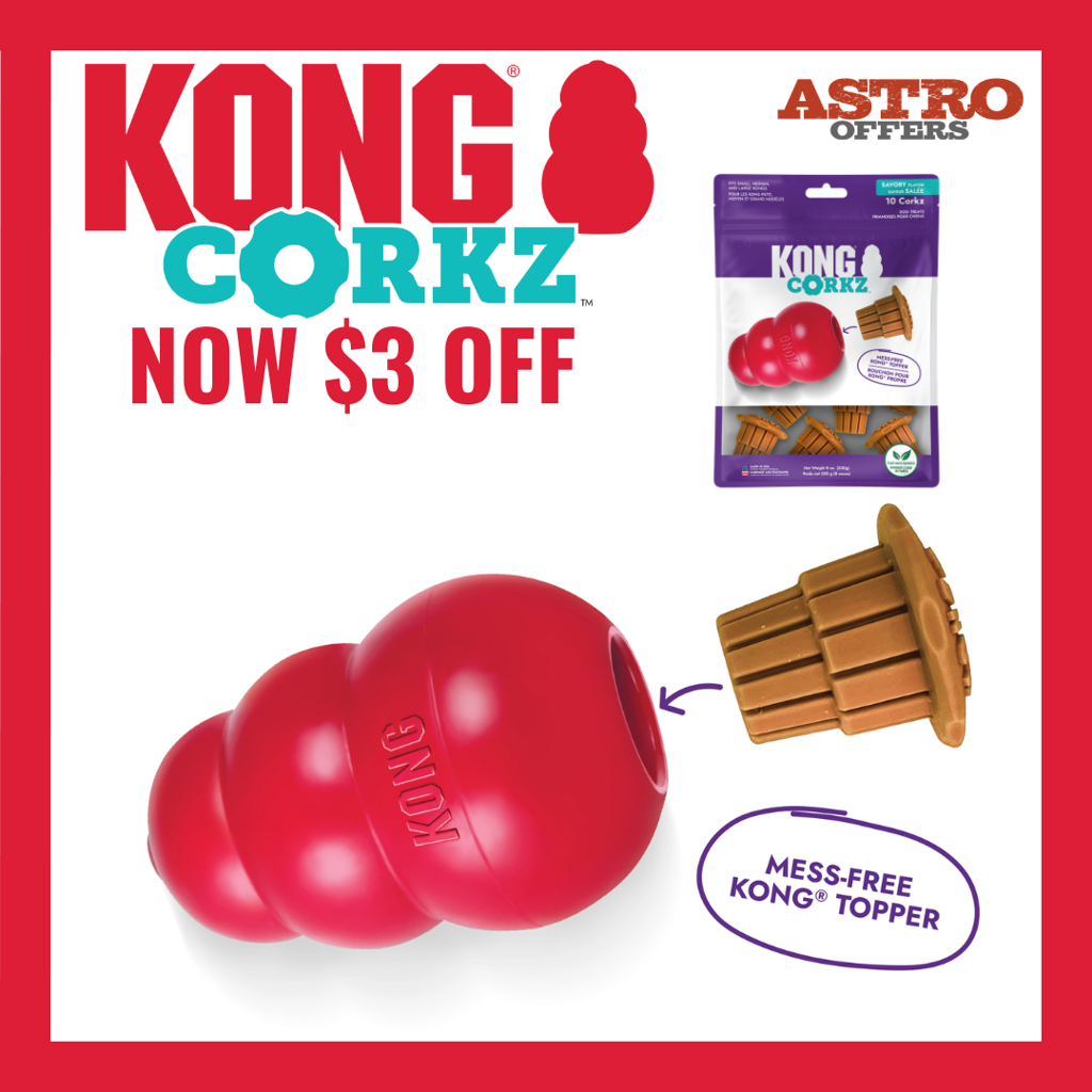 Astro | KONG Company | $3.00 OFF KONG Corkz