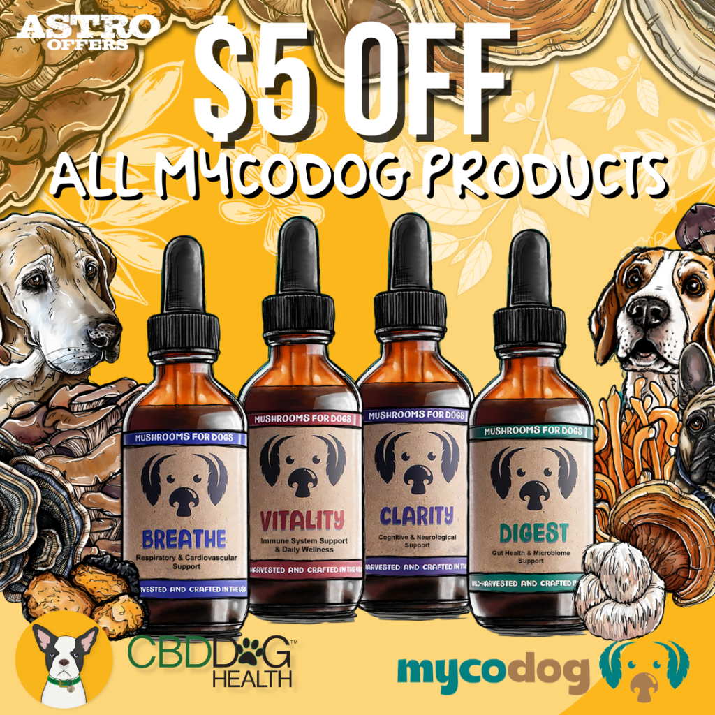 Astro | CBD Dog Health | $5.00 OFF ALL MYCODOG Tinctures