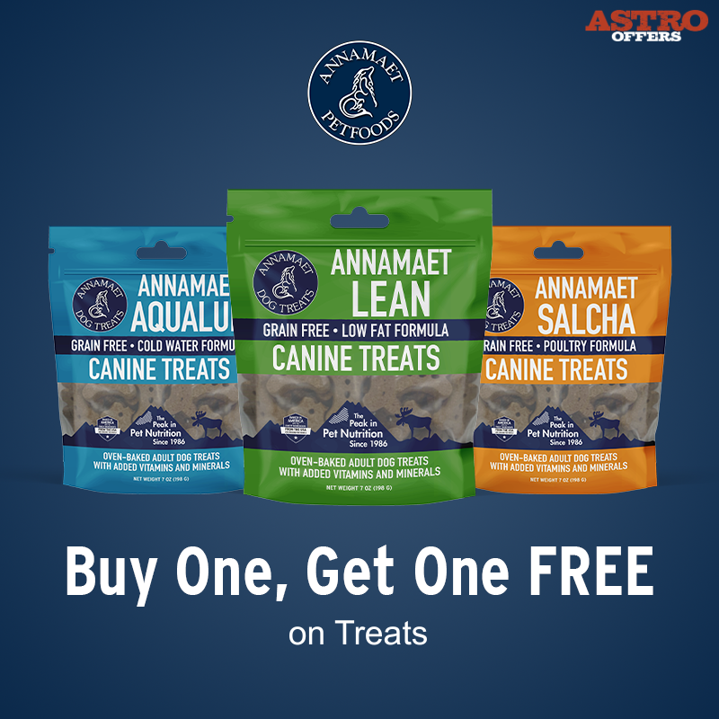 Astro | Annamaet | Buy 1, Get 1 FREE on Grain-Free Meat Based Treats!