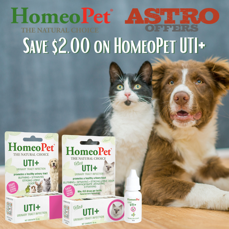 Astro | HomeoPet | $2.00 OFF UTI+ Products