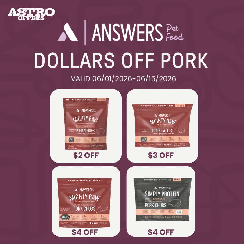 Astro | Answers | Dollars OFF Pork 