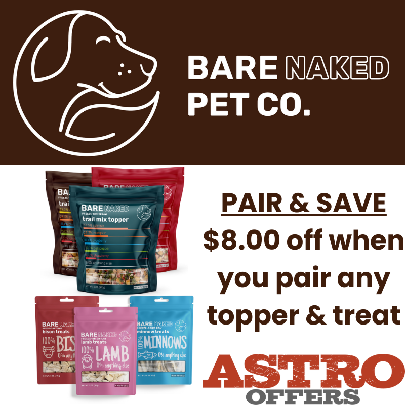 Astro | Bare Naked Pet Co | Buy a Topper & a Treat, Save $8.00!