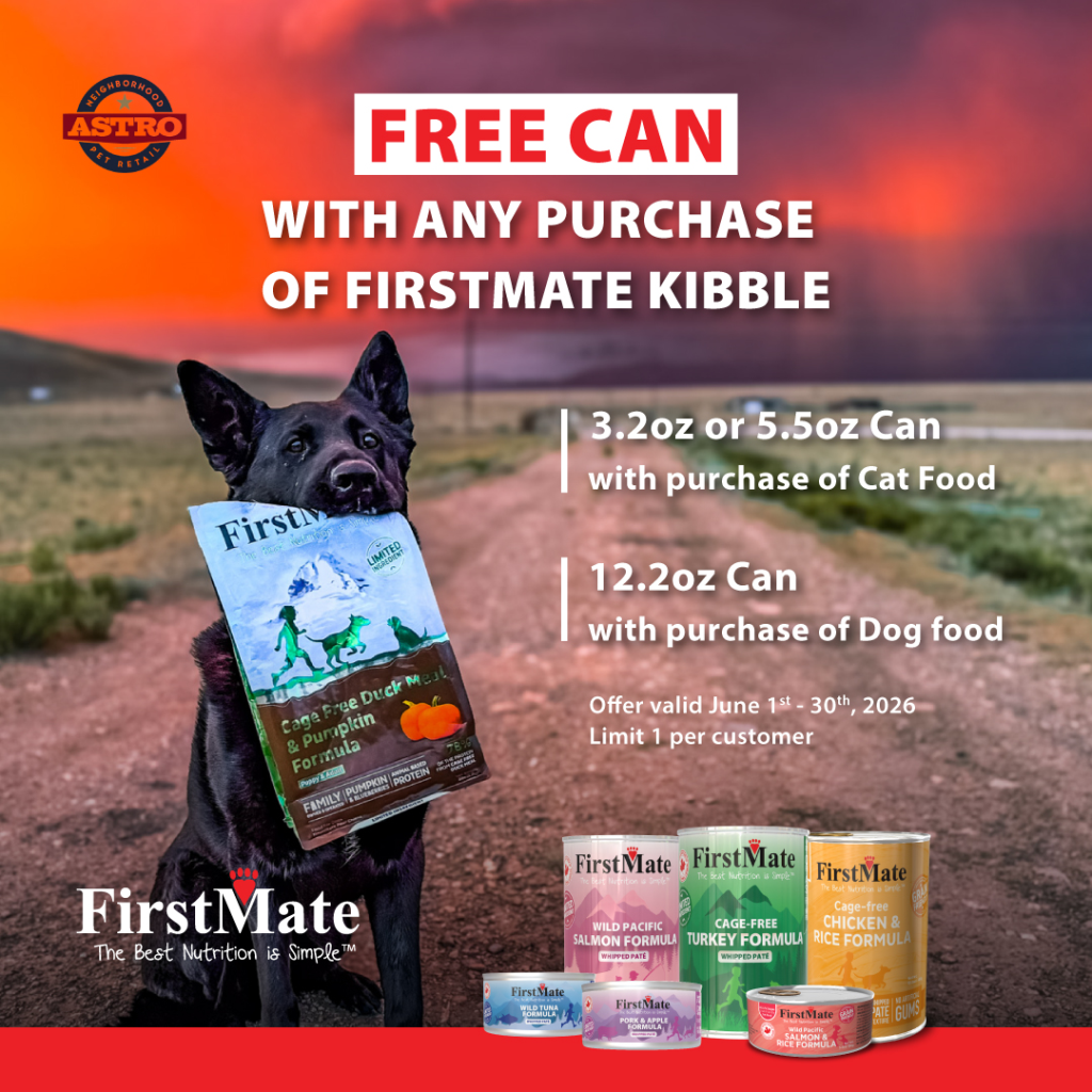 Astro | Firstmate | Buy any Dog Kibble, Get a 12.2oz Dog Can Free