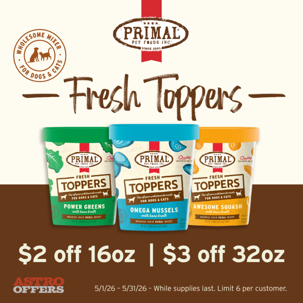 Astro | Primal Pet Foods | Dollars OFF Fresh Toppers