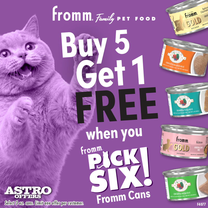 Astro | Fromm | Buy 5, Get 1 FREE on Select Cat Food Cans