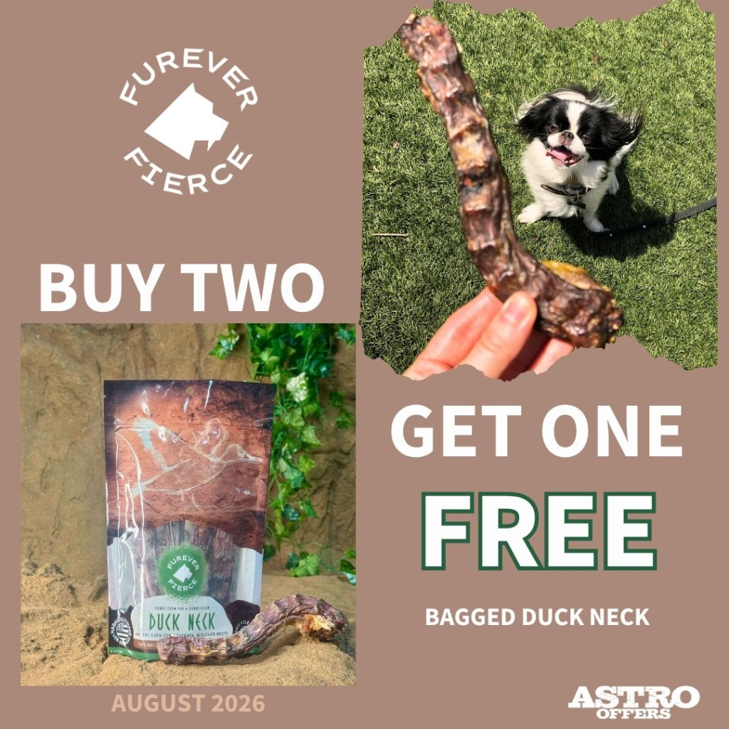 Astro | Furever Fierce | Buy 2, Get 1 FREE on Bagged Duck Necks