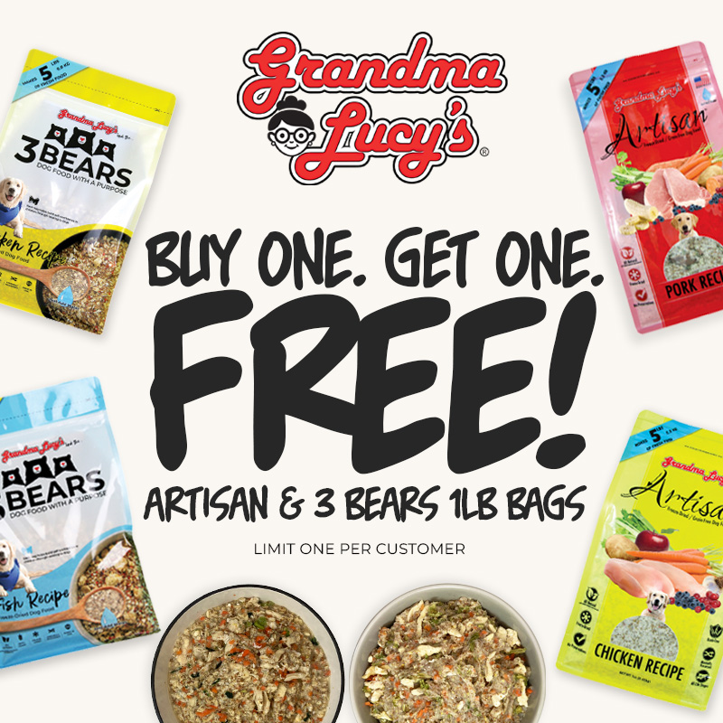Astro | Grandma Lucy's | Buy 1, Get 1 FREE on 1lb Artisan & 3 Bears Food