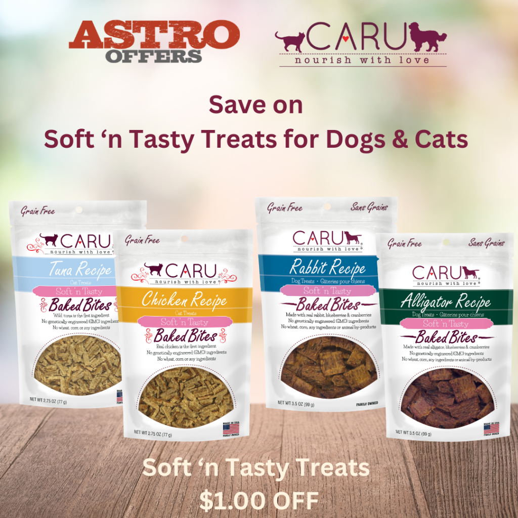 Astro | Caru | $1.00 OFF Soft 'n Tasty Treats
