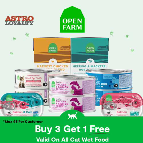 Astro | Open Farm | Buy 3, Get 1 FREE on Wet Cat Food