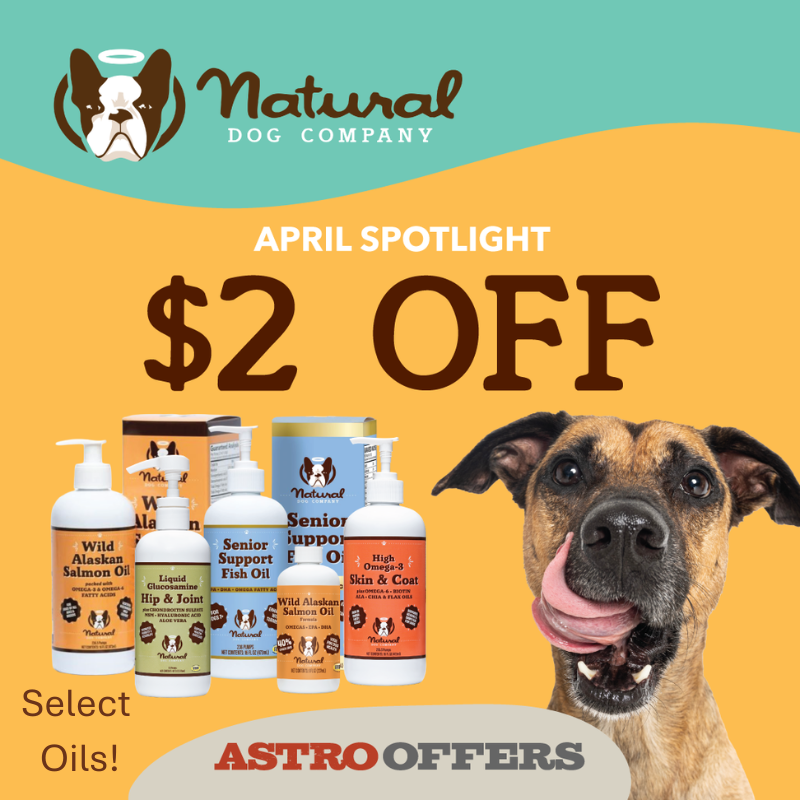 Astro | Natural Dog Company | $2.00 OFF Select Oils