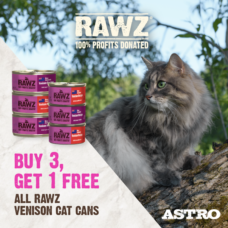 Astro | RAWZ | Buy 3, Get 1 FREE on Venison Cat Cans