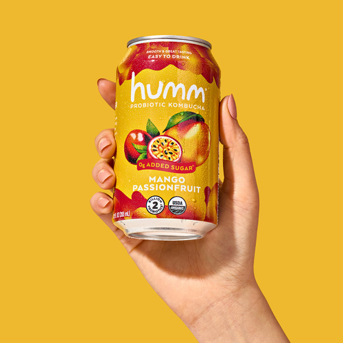 HUMM kombucha mango passion