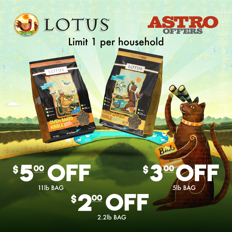 Astro | LOTUS | Dollars OFF Oven-Baked Cat Kibble