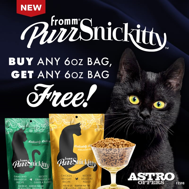 Astro | Fromm | Buy 1, Get 1 FREE on PurrSnickitty 6oz Bags!