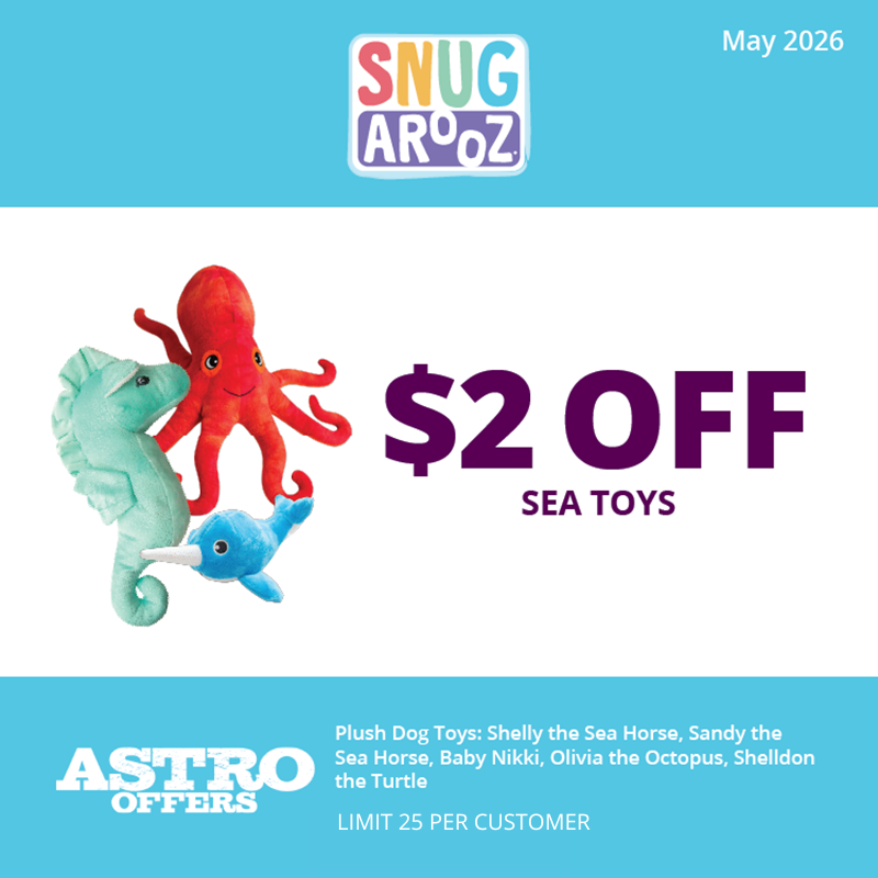 Astro | SnugArooz | $2.00 OFF Select Sea Toys