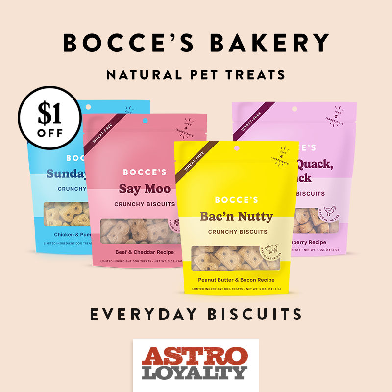 Astro | Bocce's Bakery | $1.00 OFF Everyday Crunchy Biscuits