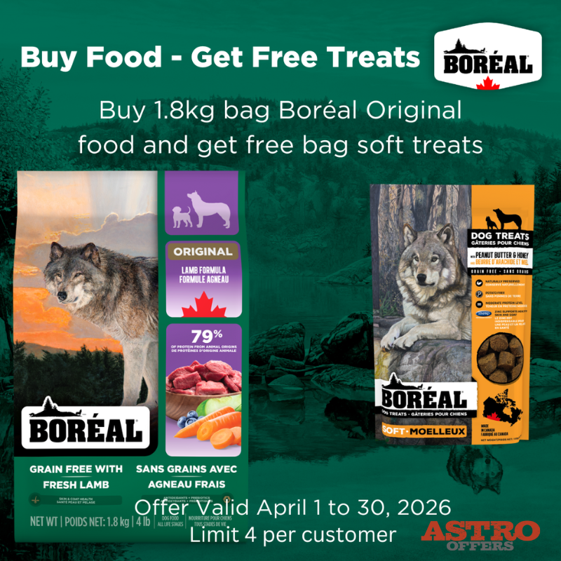 Astro | Boreal | FREE Soft Treats with Purchase of 1.8kg Original All Breed Dog Food
