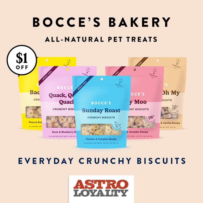 Astro | Bocce's Bakery | $1.00 OFF Everyday Crunchy Biscuits