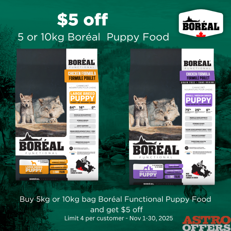 Astro | Boreal | $5.00 OFF 5kg or 10kg Functional Puppy