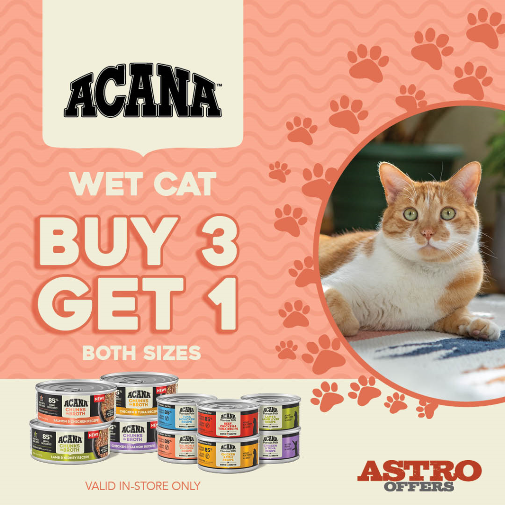 Astro | ACANA | Buy 3, Get 1 FREE on Wet Cat Food