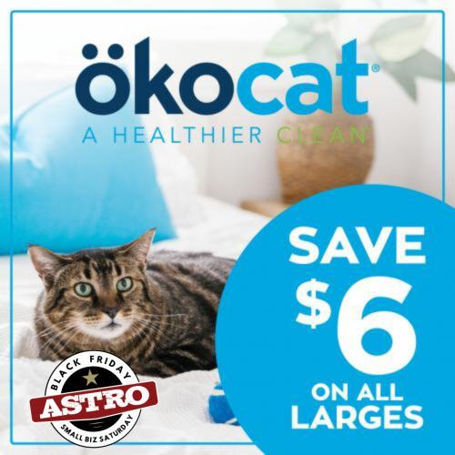 Astro | Okocat | Black Friday | $6.00 OFF Large Sizes of Litter