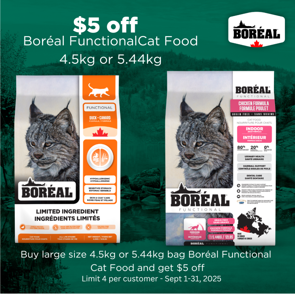Astro | Boreal | $5.00 OFF 4.5kg or 5.44kg Bags of Functional Cat Food