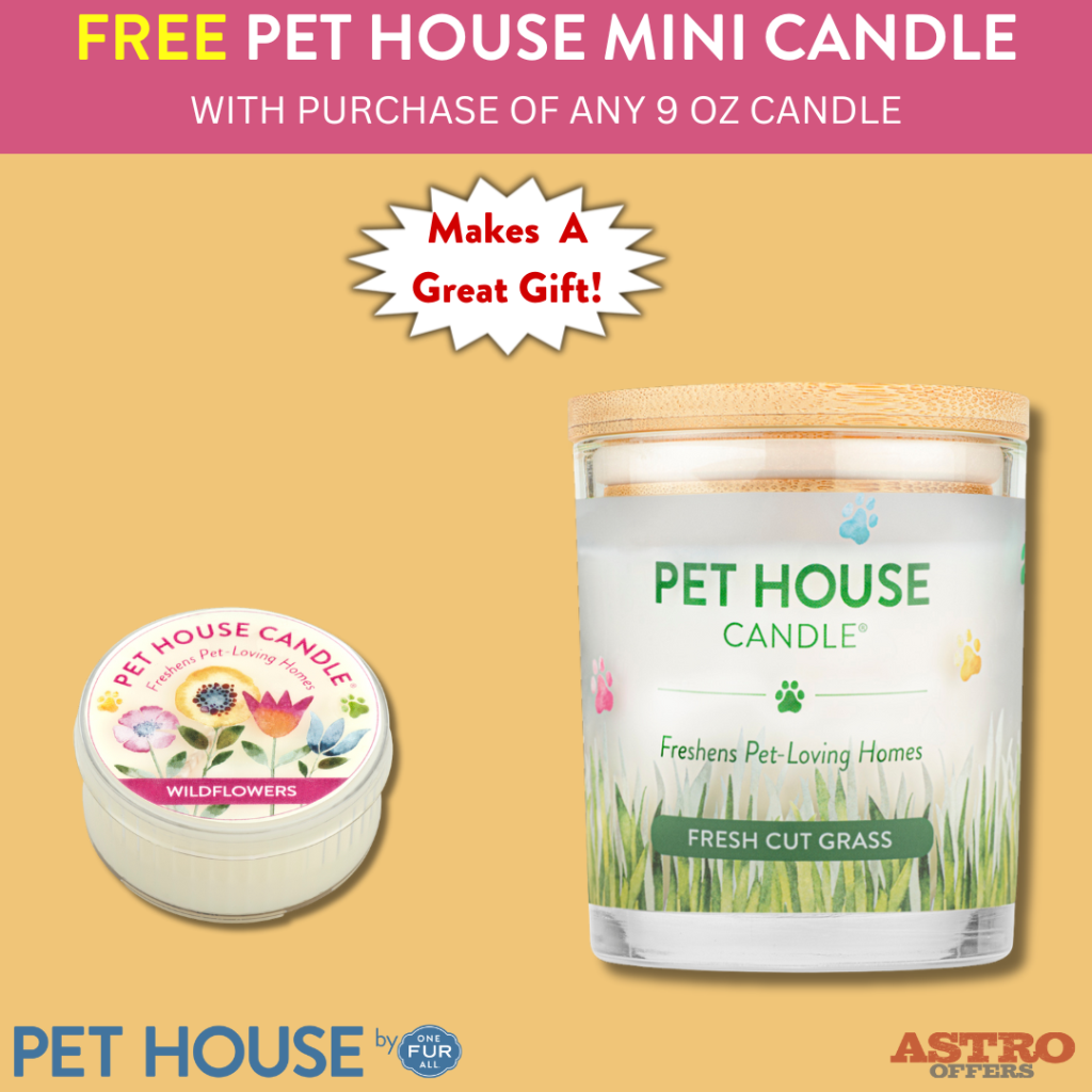 Astro | Pet House Candles | FREE Mini Candle with Purchase of 9oz Candle