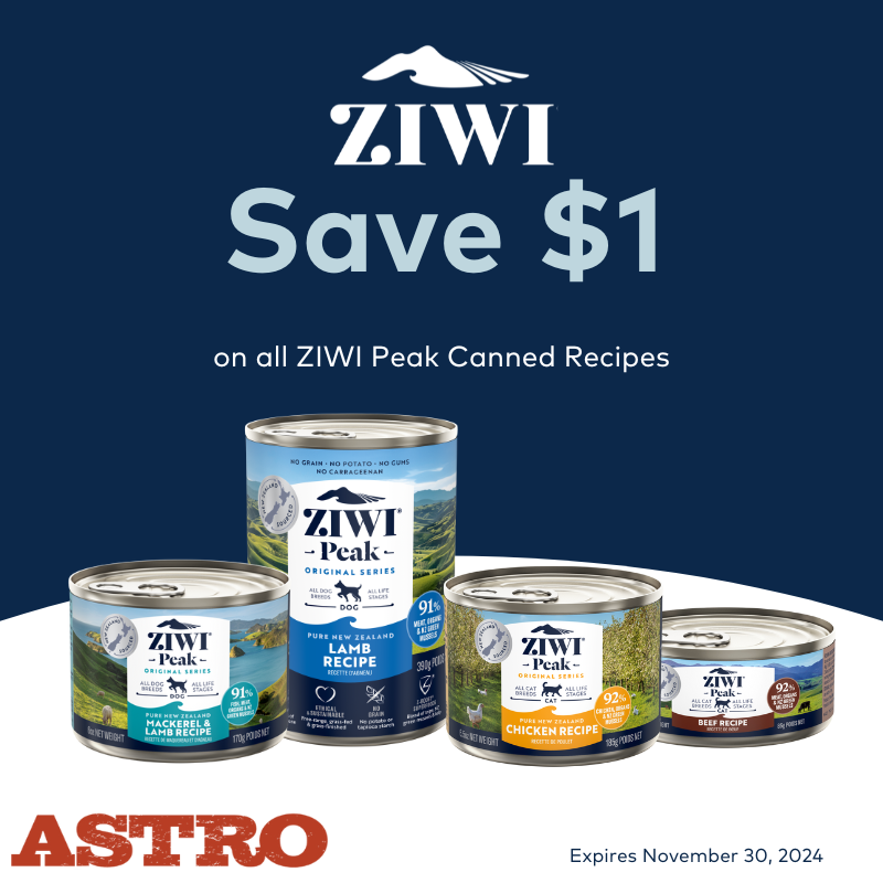 Astro | ZIWI | $1.00 OFF Canned Recipes