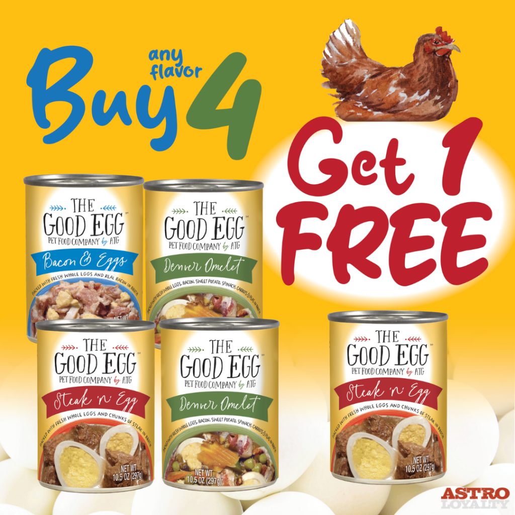 Astro | Against the Grain | Buy 4, Get 1 FREE on The Good Egg Dog Cans