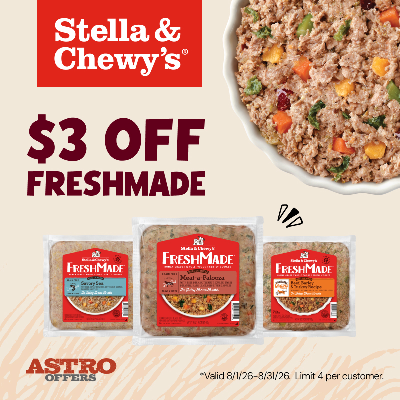Astro | Stella & Chewy's | $3.00 OFF FreshMade