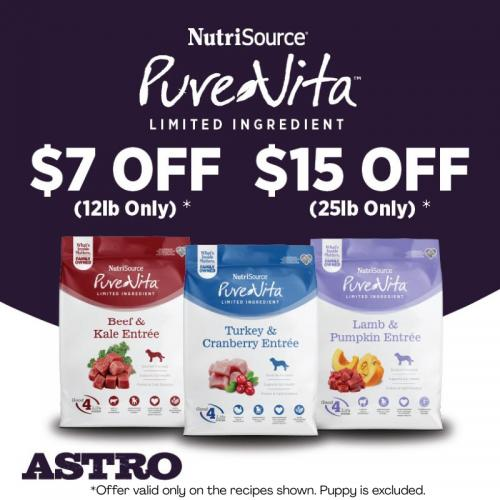 Astro | PureVita | Dollars OFF Select NEW Formulas 