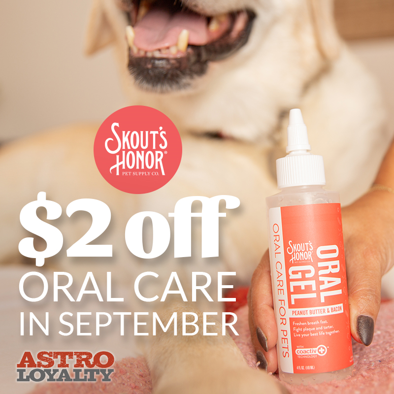 Astro | Skout's Honor | $2.00 OFF Oral Care Products